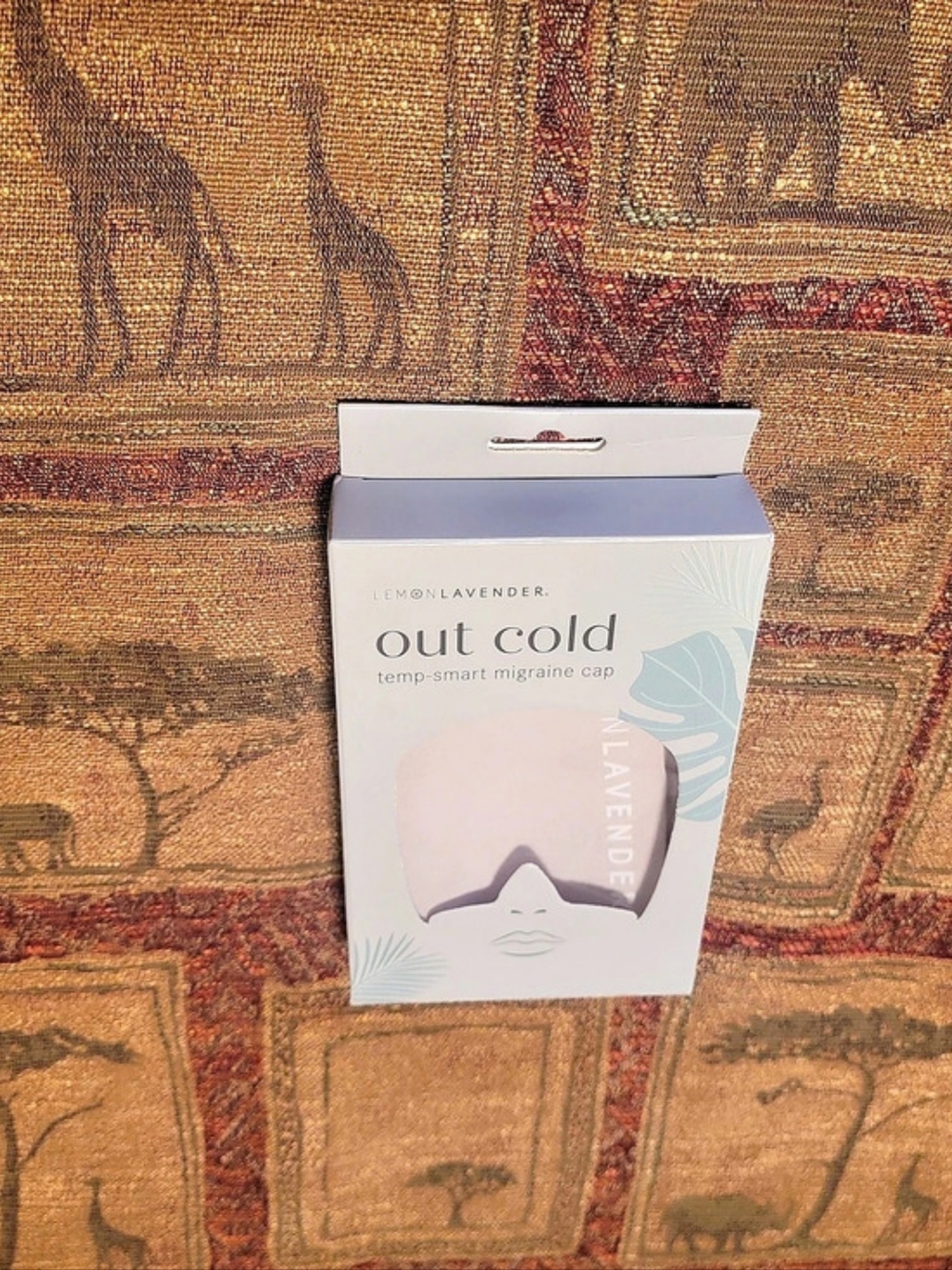 Lemon Lavender Out Cold temp-smart migraine cap White